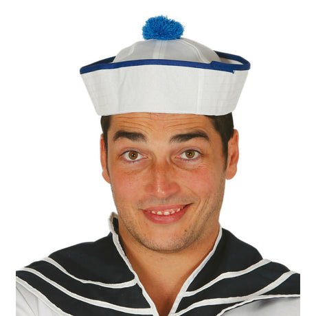 Gorro Marinero Pom Pom Azul