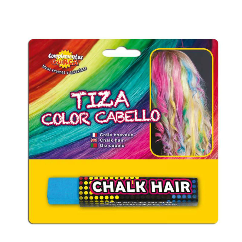 Tiza color para el Pelo Azul Claro