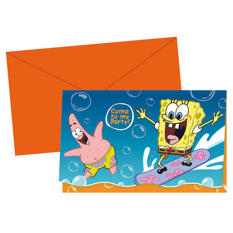 Invitaciones Bob esponja