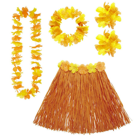 Set Hawaii Naranja adulto