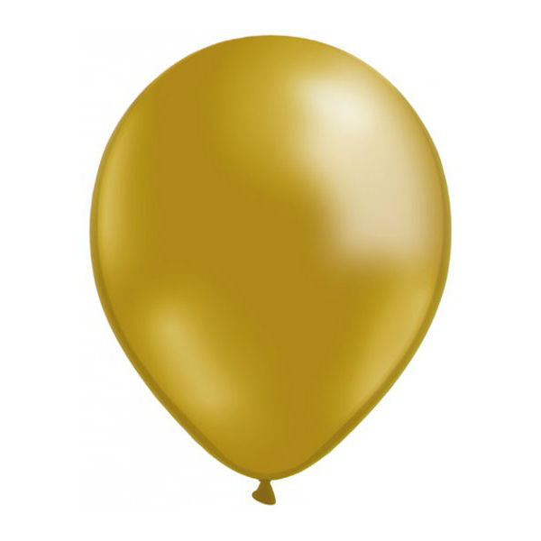 50 Globos Metalizados Oro helio