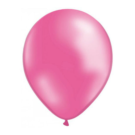 50 Globos Metalizados Rosa helio