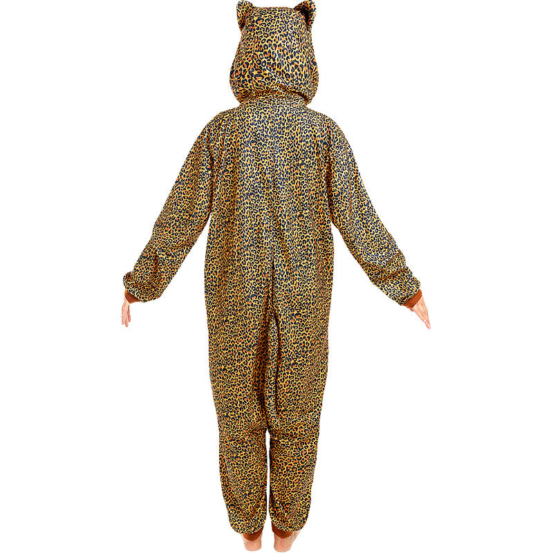 Disfraz de Leopardo onesie adulto unisex Espalda