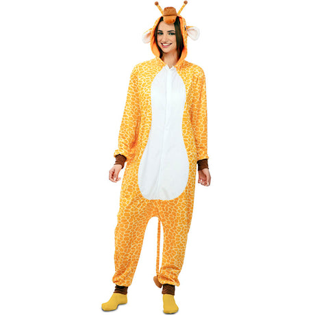 Disfraz de Jirafa Africana kigurumi adulto unisex Mujer