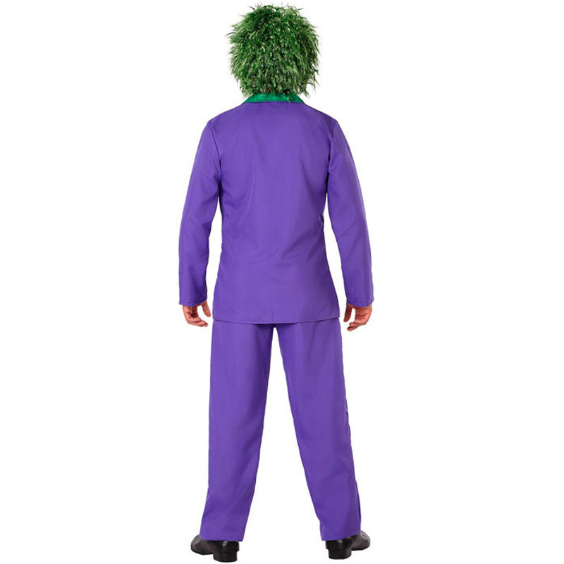 Disfraz de Joker morado para hombre Espalda