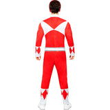 Disfraz de Power Ranger Rojo para hombre Espalda