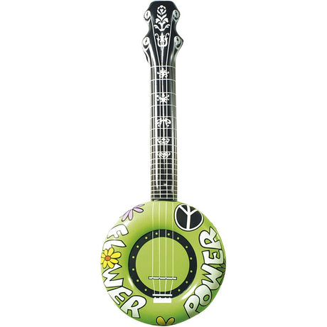 Banjo hinchable verde packaging