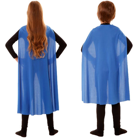 Capa azul superhéroe infantil