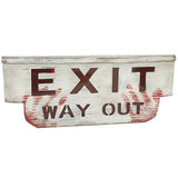 Cartel Exit decorativo con luz y sonido