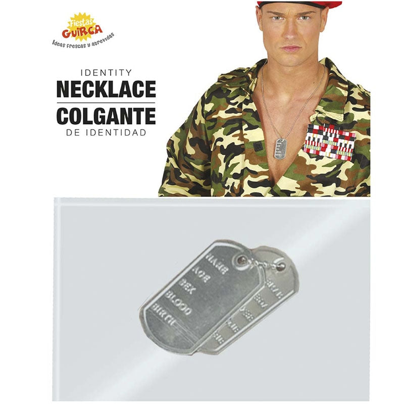 Colgante Identificación Militar packaging