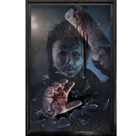 Decoración ventana Michael Myers Packaging