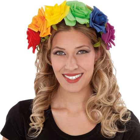 Diadema de flores del Orgullo Gay