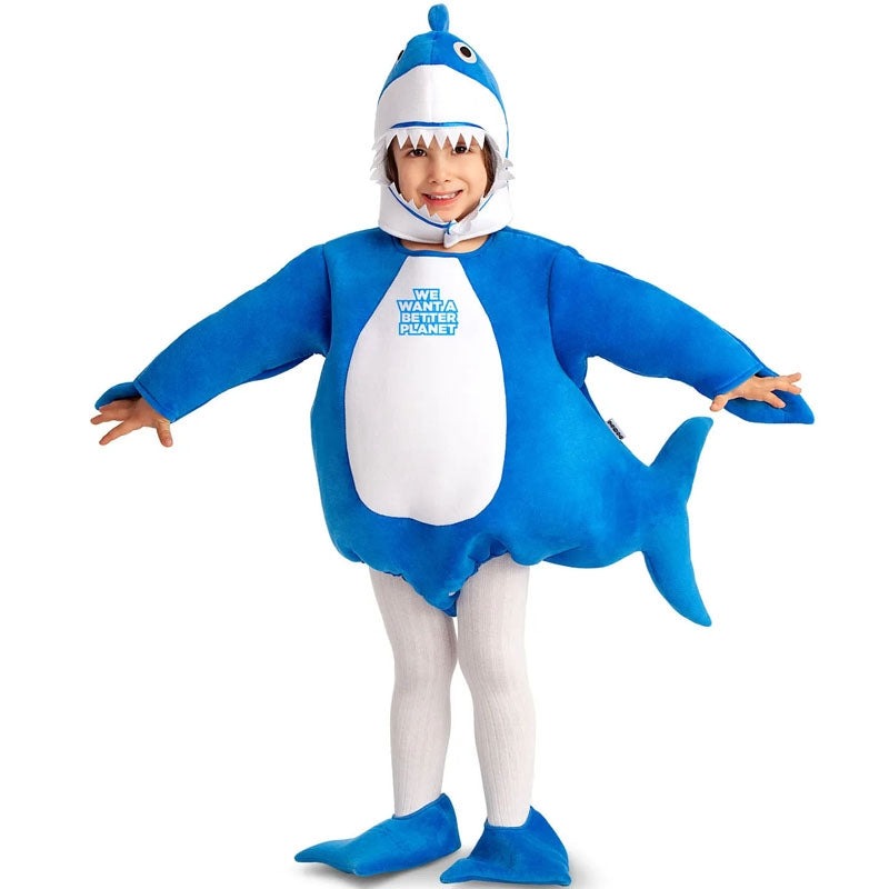 Disfraz de Baby Shark azul para bebé