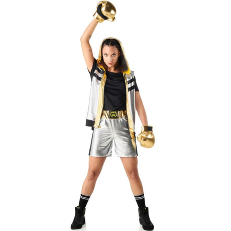 Disfraz de Boxeadora Champion para mujer