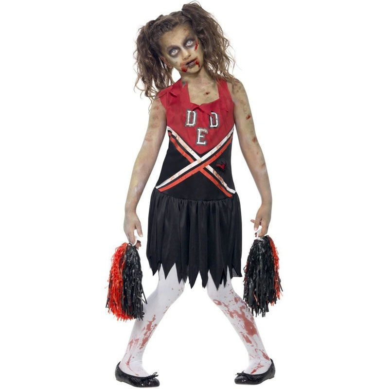 Disfraz de Cheerleader Zombie para niña