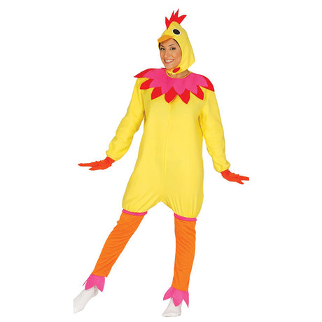 Disfraz de Gallina Multicolor para mujer