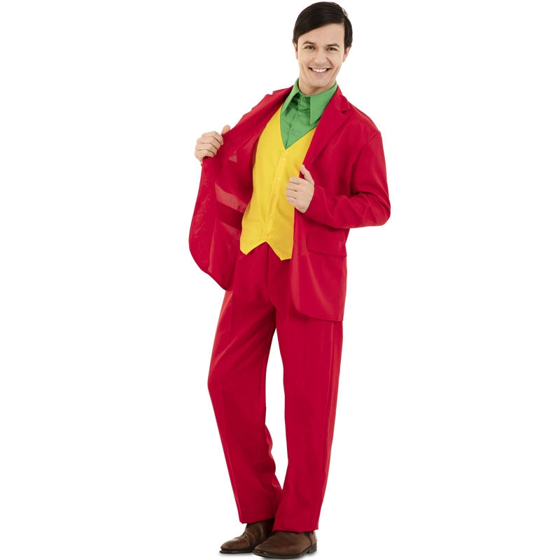 Disfraz de Joker rojo para hombre