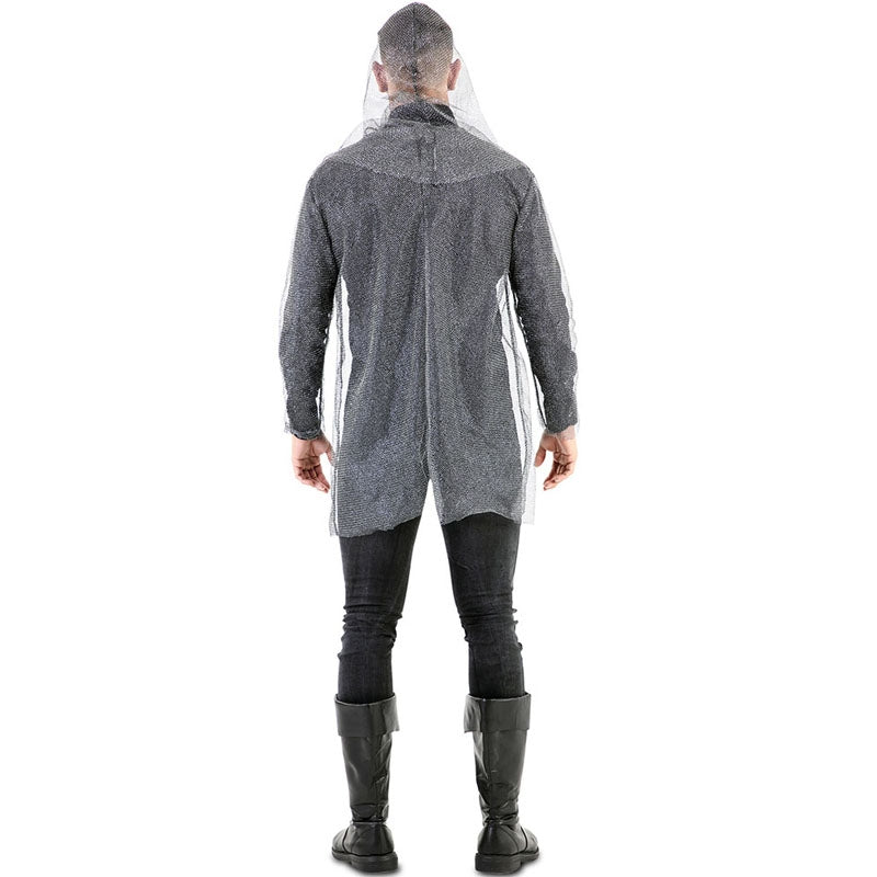 Cota de malla medieval para hombre Espalda