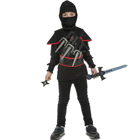 Disfraz de Ninja con accesorios para niño