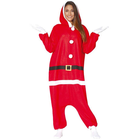 Disfraz de Papa Noel Kigurumi para mujer