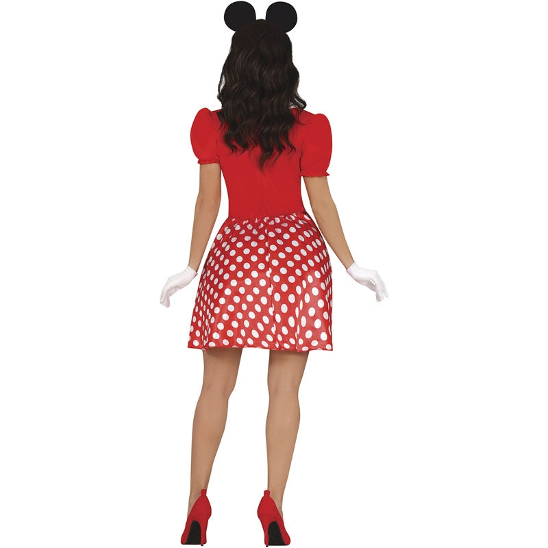 Disfraz de Ratoncita Minnie Elegante para mujer espalda