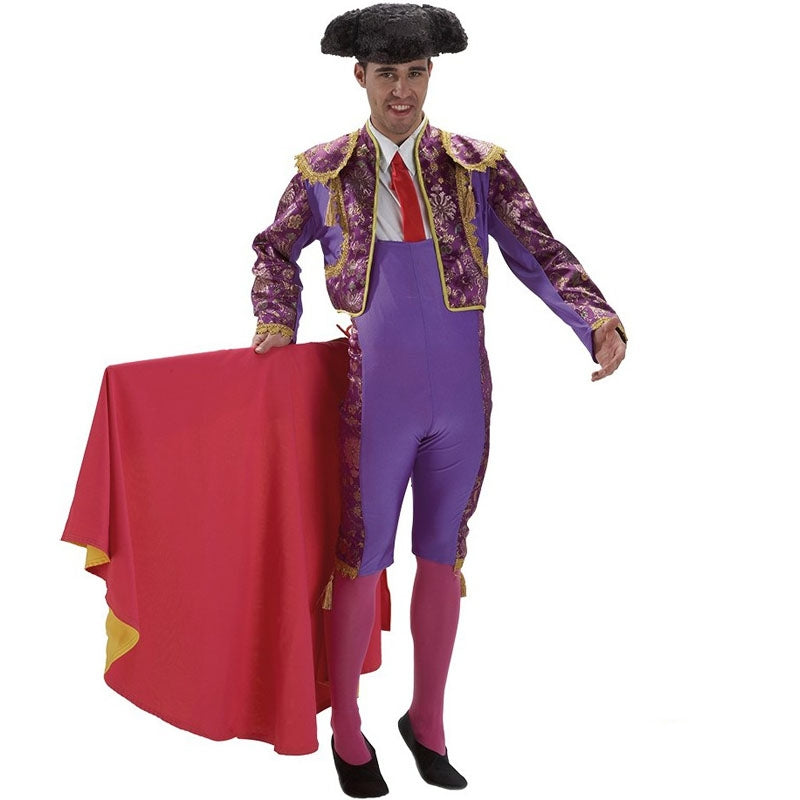 Disfraz de Torero morado para hombre