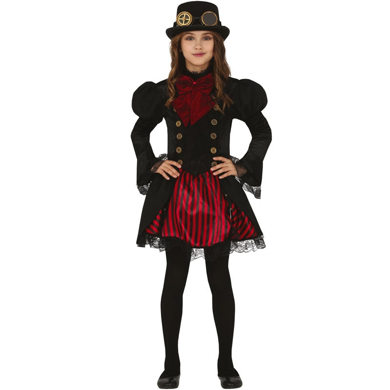 Disfraz de Vampiresa Steampunk para niña