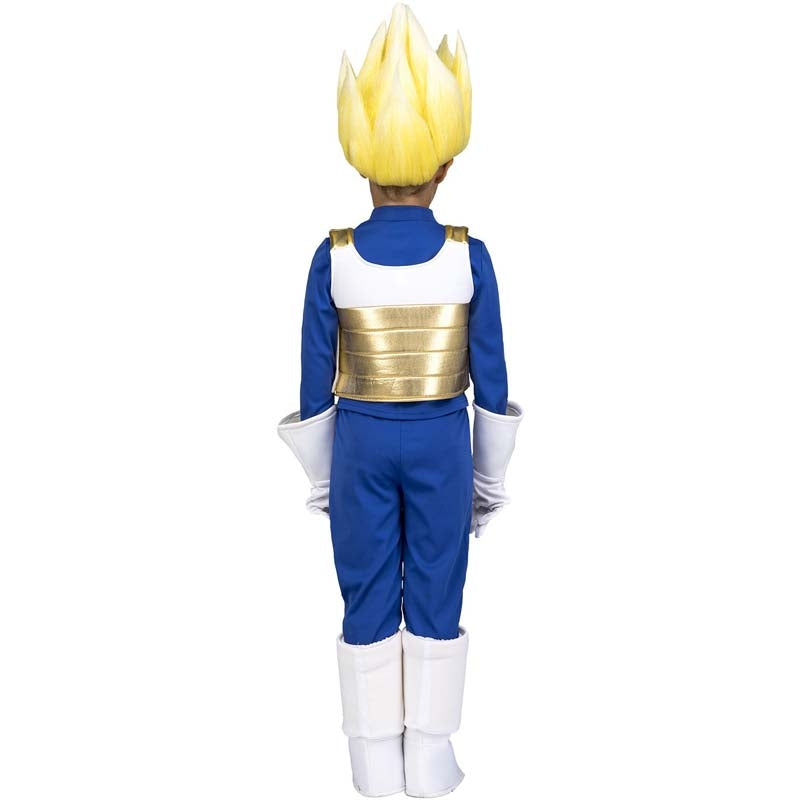 Disfraz de Vegeta Super Saiyan para niño Dragon Ball espalda