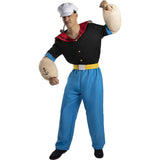 Disfraz de Popeye El Marino con músculos para hombre