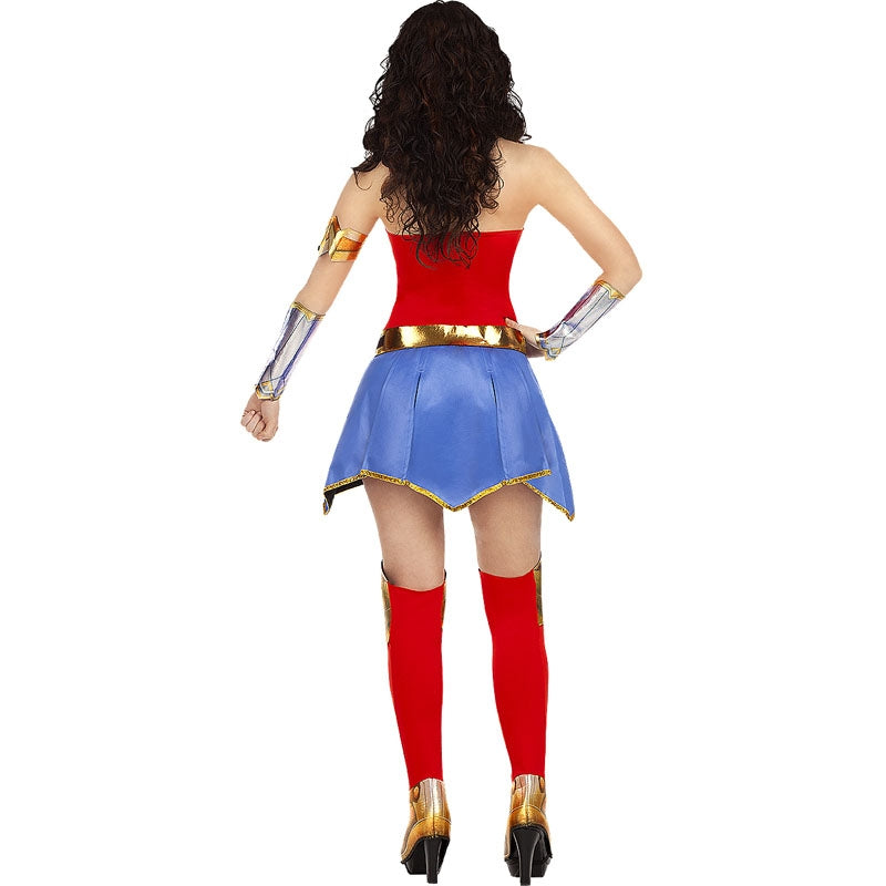 Disfraz de Superheroína Wonder Woman en Themyscira para mujer Espalda