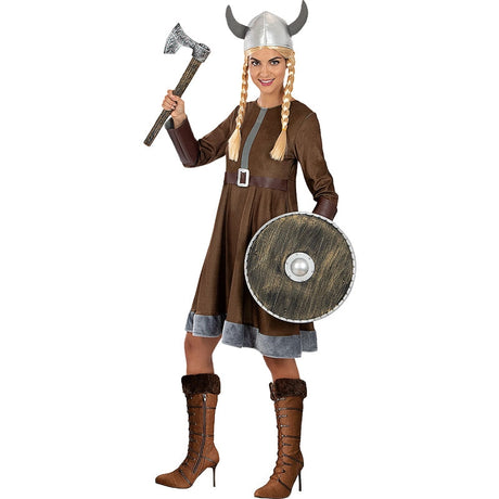 Disfraz de Vikinga noruega para mujer