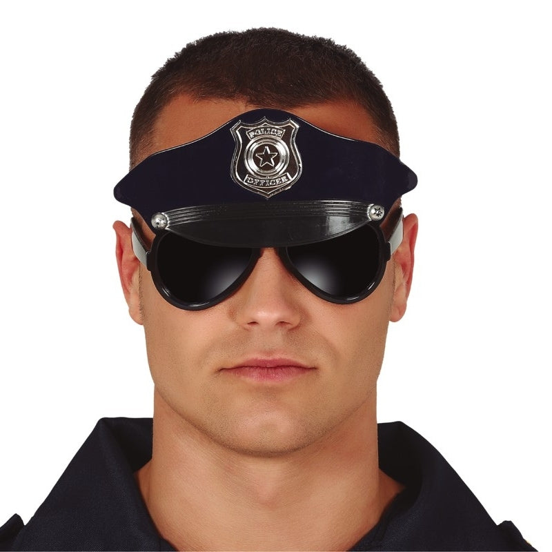 Gafas con gorra de Policía