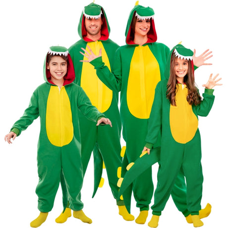 Disfraces Dinosaurios Kigurumi para grupos y familias