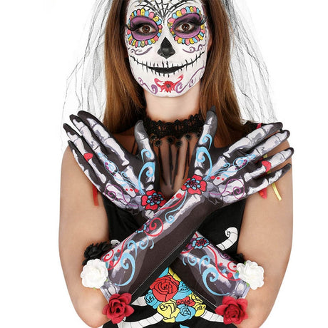 Guantes Esqueleto Catrina