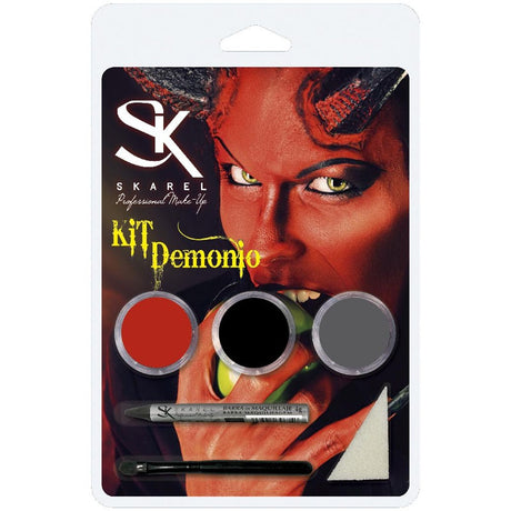 Kit Maquillaje Demonio Halloween