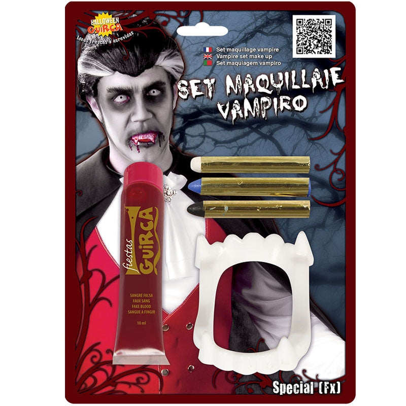 Kit Maquillaje Vampiro con Sangre