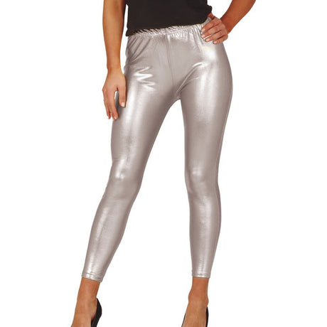 Leggins Metalizados Plata