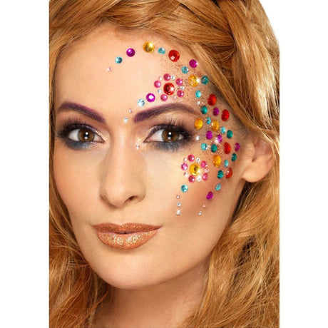 Maquillaje Joyas Faciales Arco Iris