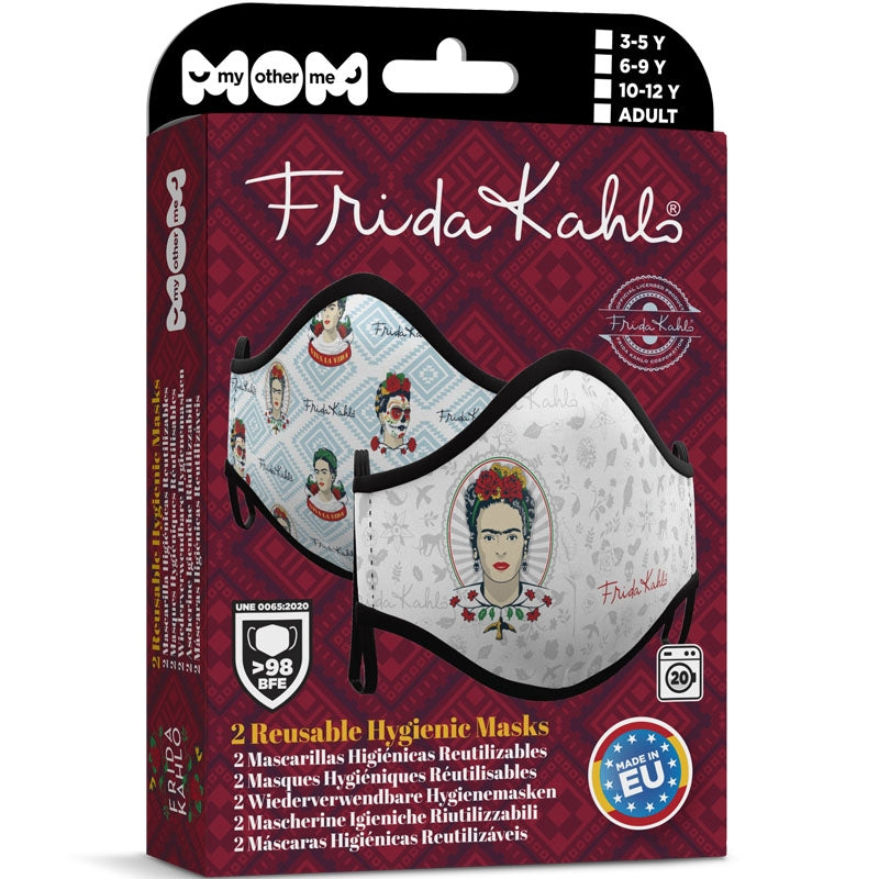 Mascarilla de Frida Kahlo para adulto packaging