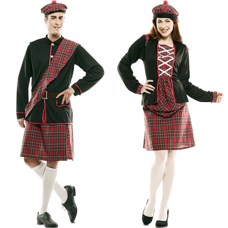 Pareja Escoceses Kilt