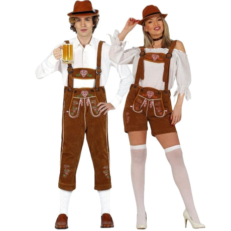 Pareja de Bávaros Oktoberfest