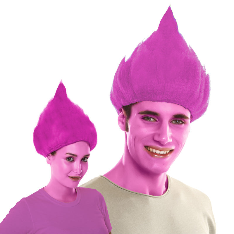 Peluca Troll Fucsia