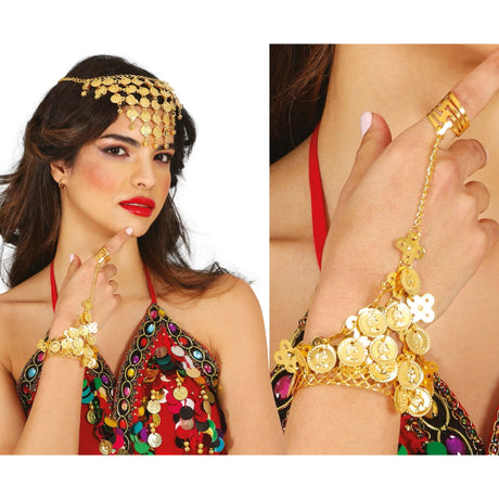 Pulsera monedas oro