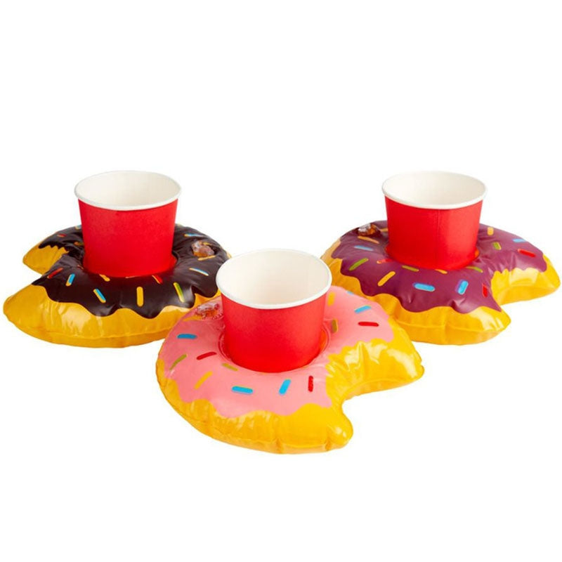 Set Posavasos donut hinchable