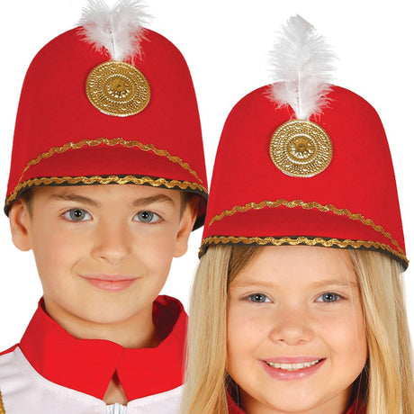 Sombrero de Majorette Rojo Infantil