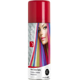 Spray de pelo color rojo	