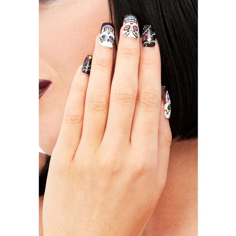 Uñas Catrina Día de los Muertos