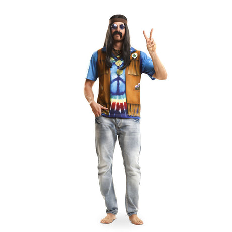 Disfraz Camiseta Hippie Hombre