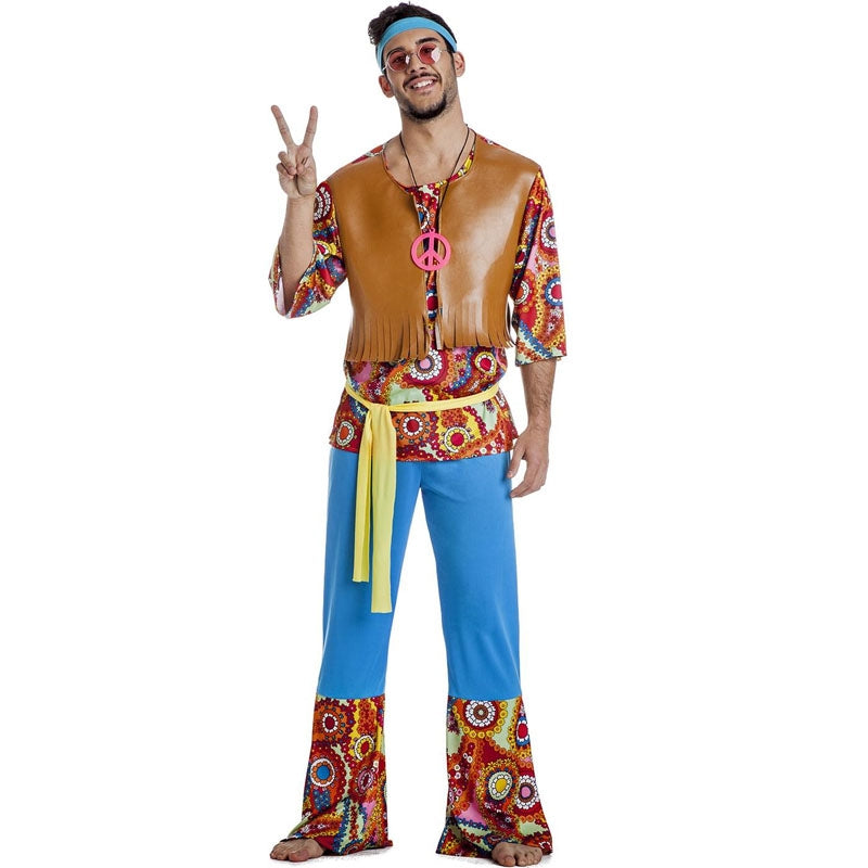 Disfraz de Hippie Happy para hombre